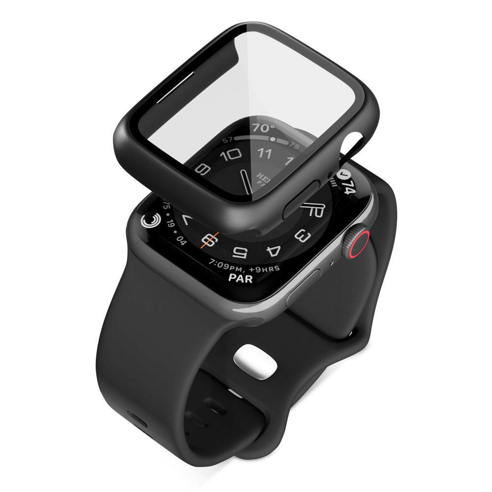 Apple Watch 4/5/6/SE (40mm) Epico Plastik Cover m. Indbygget Skærmbeskyttelse - Sort