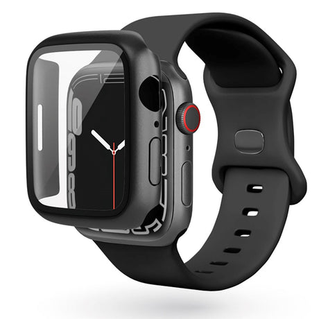 Apple Watch 4/5/6/SE (44mm) Epico Plastik Cover m. Indbygget Skærmbeskyttelse - Sort