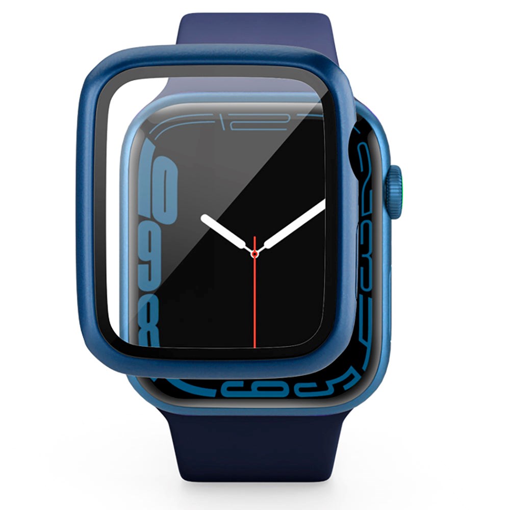 Apple Watch 4/5/6/SE (44mm) Epico Plastik Cover m. Indbygget Skærmbeskyttelse - Blå
