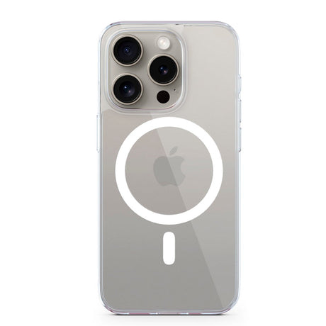 Epico iPhone 15 Pro Mag+ Hero Plastik Cover - MagSafe Kompatibel - Gennemsigtig