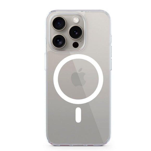 Epico iPhone 15 Pro Mag+ Hero Plastik Cover - MagSafe Kompatibel - Gennemsigtig