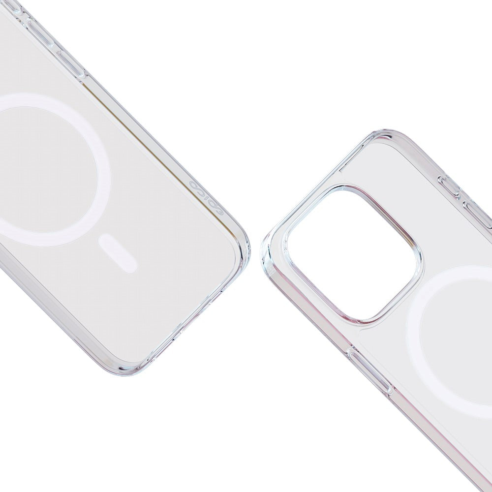 Epico iPhone 15 Pro Mag+ Hero Plastik Cover - MagSafe Kompatibel - Gennemsigtig