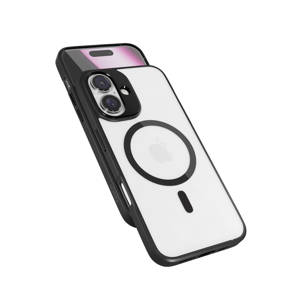 Epico iPhone 16 Plus Mag+ Hero Plastik Cover - MagSafe Kompatibel - Gennemsigtig / Sort
