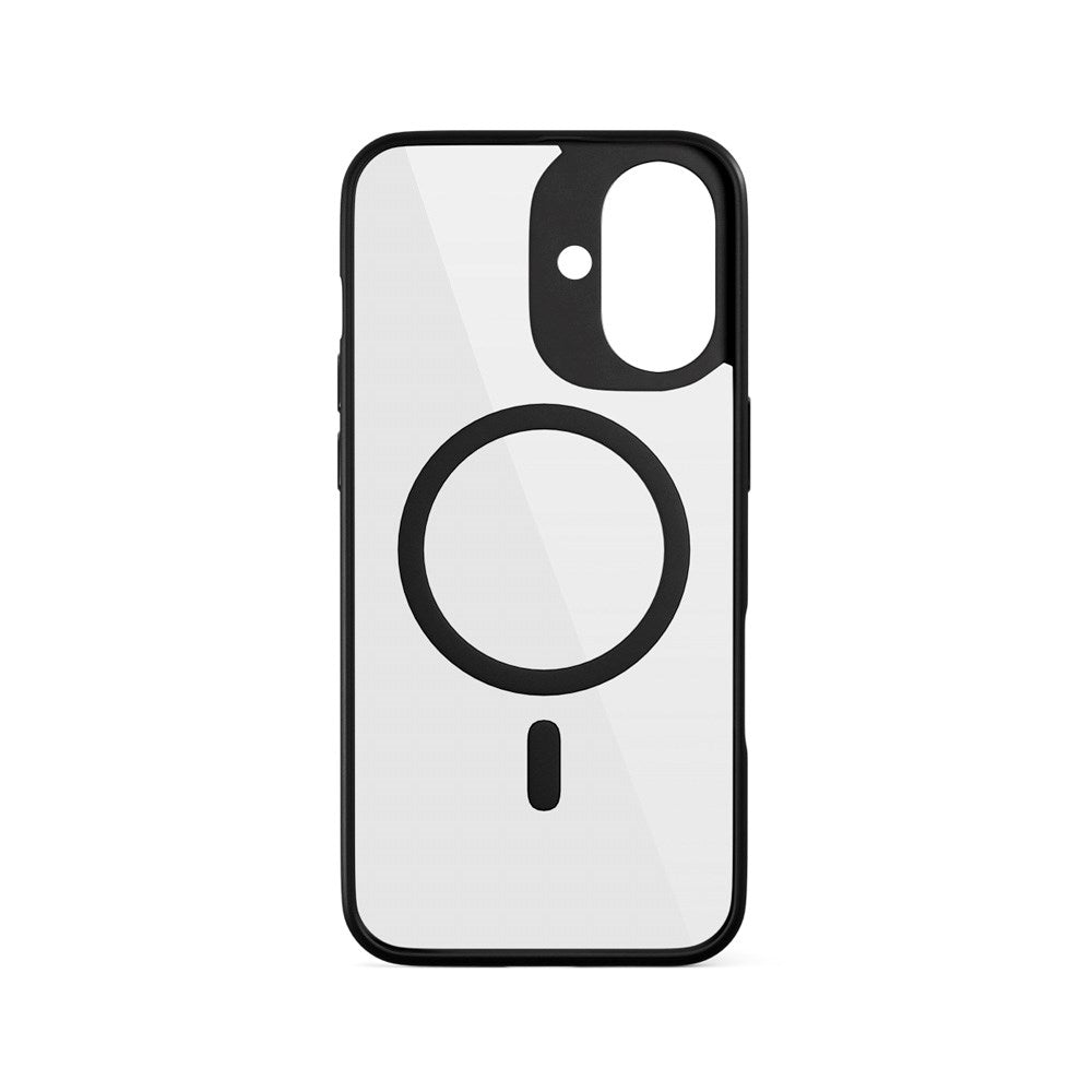Epico iPhone 16 Mag+ Hero Plastik Cover - MagSafe Kompatibel - Gennemsigtig / Sort