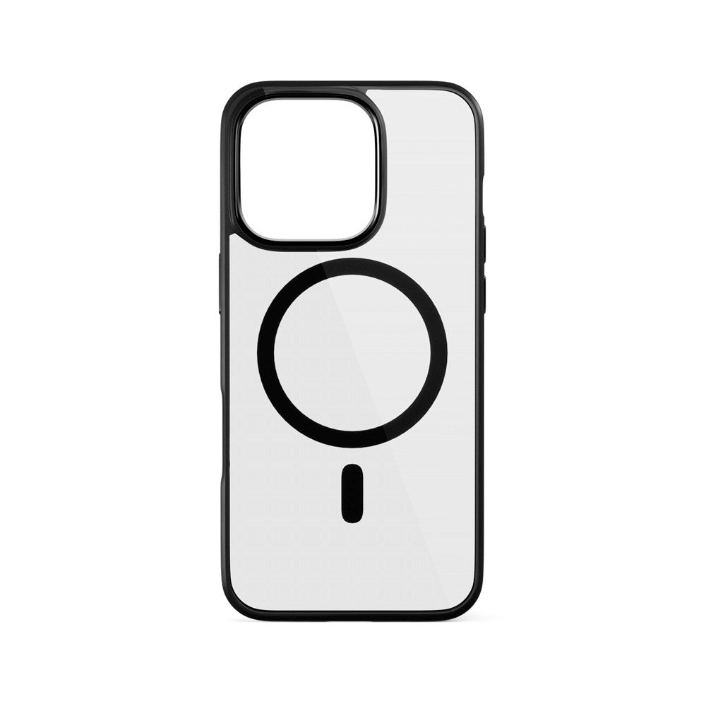 Epico iPhone 16 Pro Max Mag+ Hero Plastik Cover - MagSafe Kompatibel - Gennemsigtig / Sort