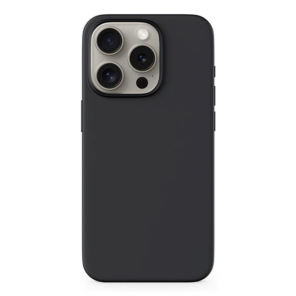 iPhone 15 Pro Max Epico Silikone Cover - MagSafe Kompatibel - Sort