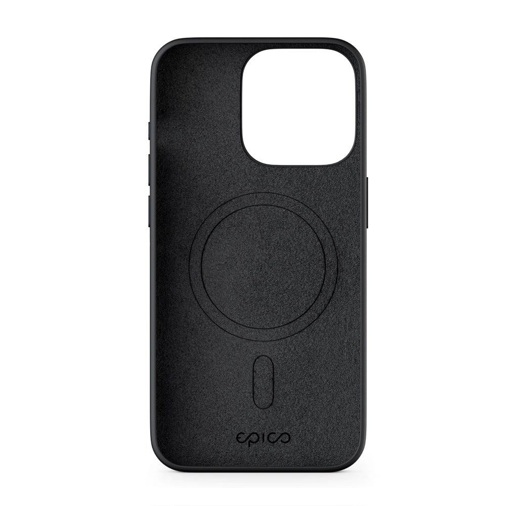 iPhone 15 Epico Silikone Cover - MagSafe Kompatibel - Sort