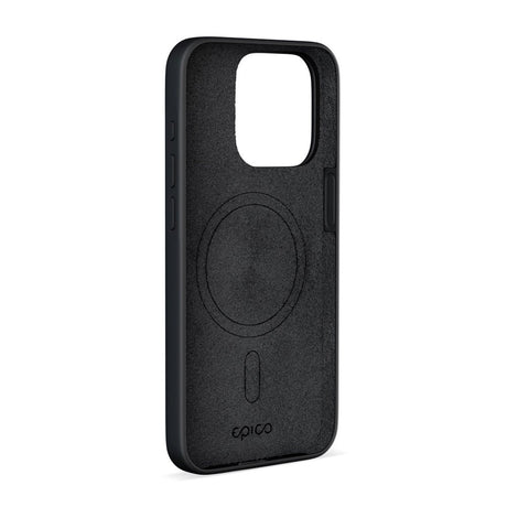 iPhone 15 Pro Max Epico Silikone Cover - MagSafe Kompatibel - Sort
