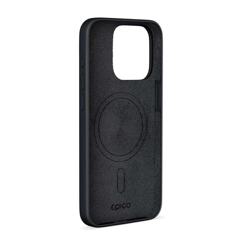 iPhone 15 Epico Silikone Cover - MagSafe Kompatibel - Sort