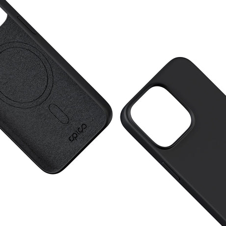 iPhone 15 Pro Max Epico Silikone Cover - MagSafe Kompatibel - Sort