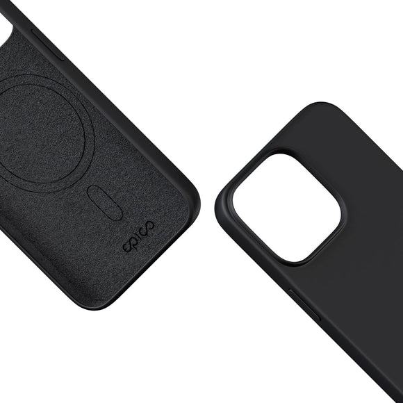 iPhone 15 Pro Max Epico Silikone Cover - MagSafe Kompatibel - Sort