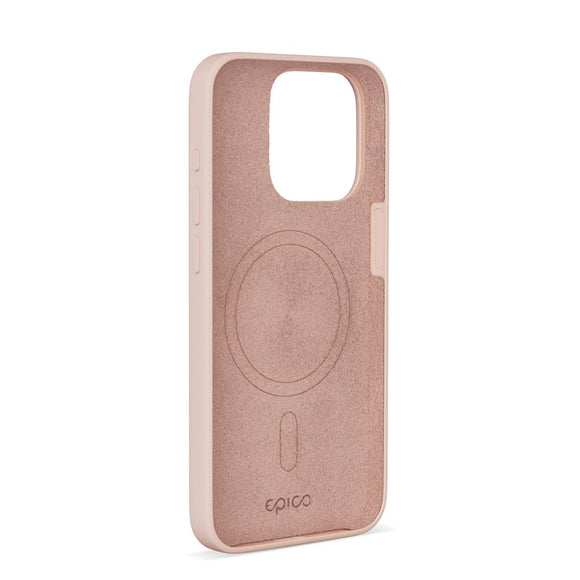 iPhone 15 Epico Silikone Cover - MagSafe Kompatibel - Lyserød