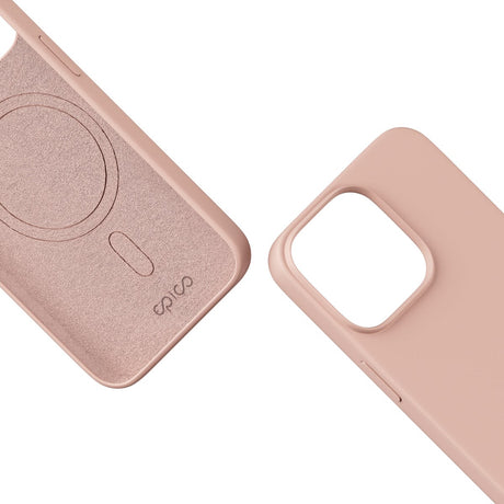 iPhone 15 Epico Silikone Cover - MagSafe Kompatibel - Lyserød