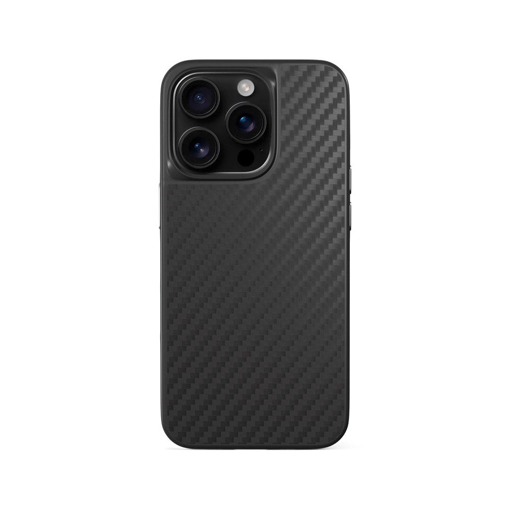 Epico iPhone 16 Pro Mag+ Hybrid Carbon Case - MagSafe Kompatibel - Sort