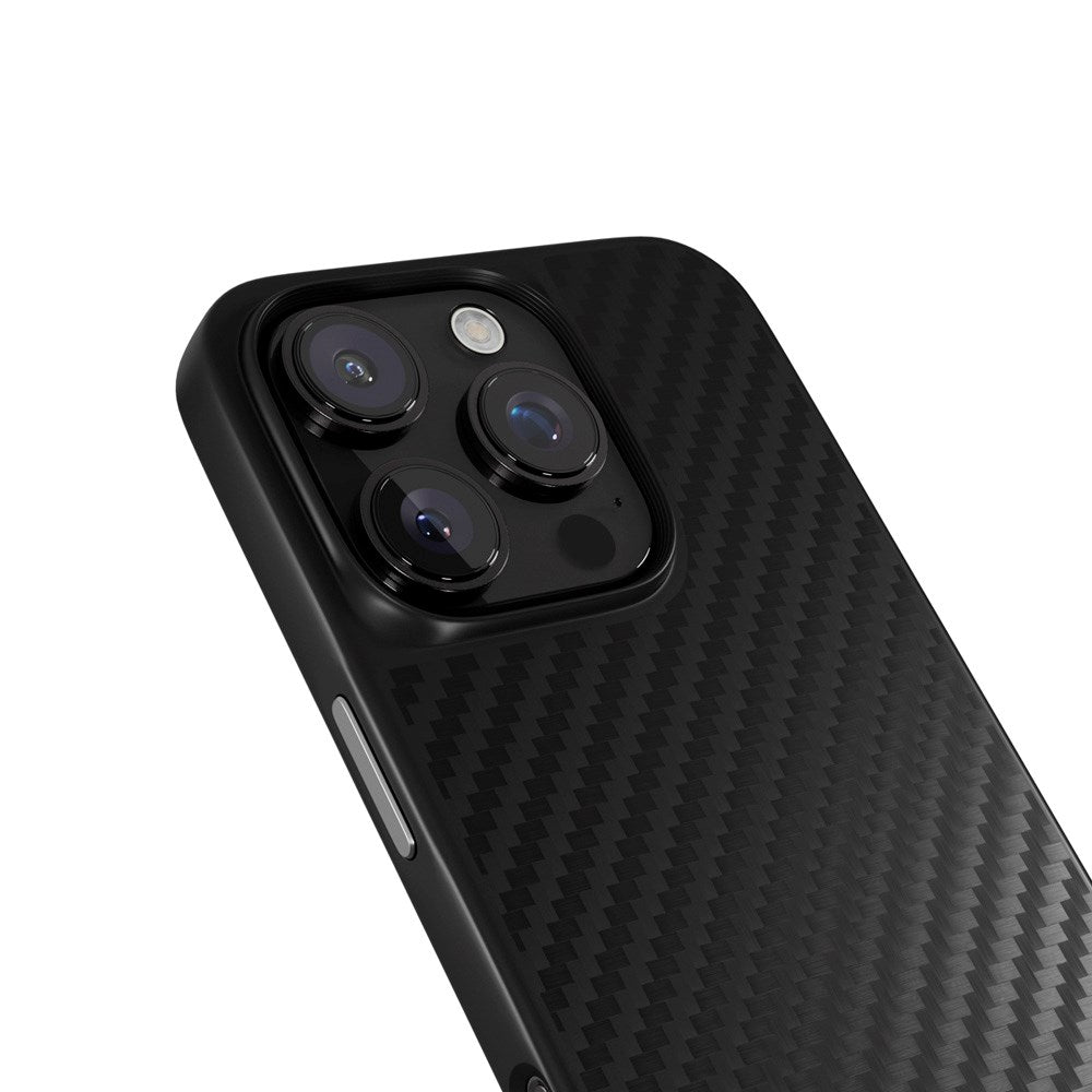 Epico iPhone 16 Pro Max Mag+ Hybrid Carbon Case - MagSafe Kompatibel - Sort