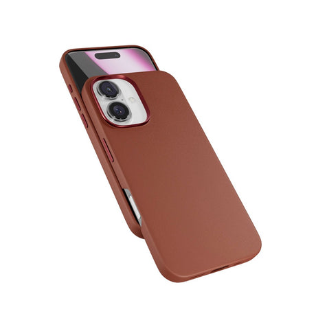 Epico iPhone 16 Mag+ Leather Case - MagSafe Kompatibel - Brun