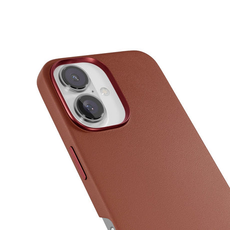 Epico iPhone 16 Mag+ Leather Case - MagSafe Kompatibel - Brun