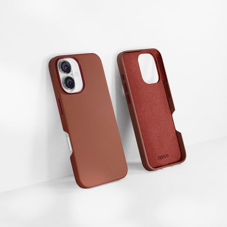 Epico iPhone 16 Mag+ Leather Case - MagSafe Kompatibel - Brun
