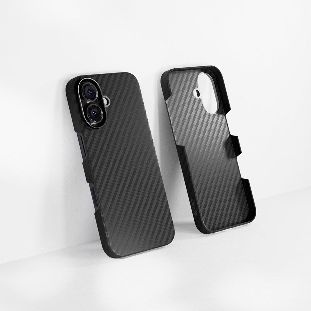 Epico iPhone 16 Plus Mag+ Carbon Case - MagSafe Kompatibel - Sort