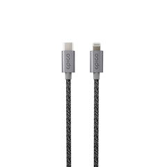 Epico Braided USB-C til Lightning Kabel PD 60W - 1.2m - Grå