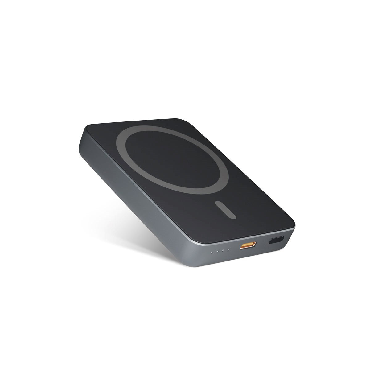 Epico Mag+ 20W Aluminium Magnetisk Powerbank 5.000 mAh m. USB-C Kabel - MagSafe Kompatibel - Grå