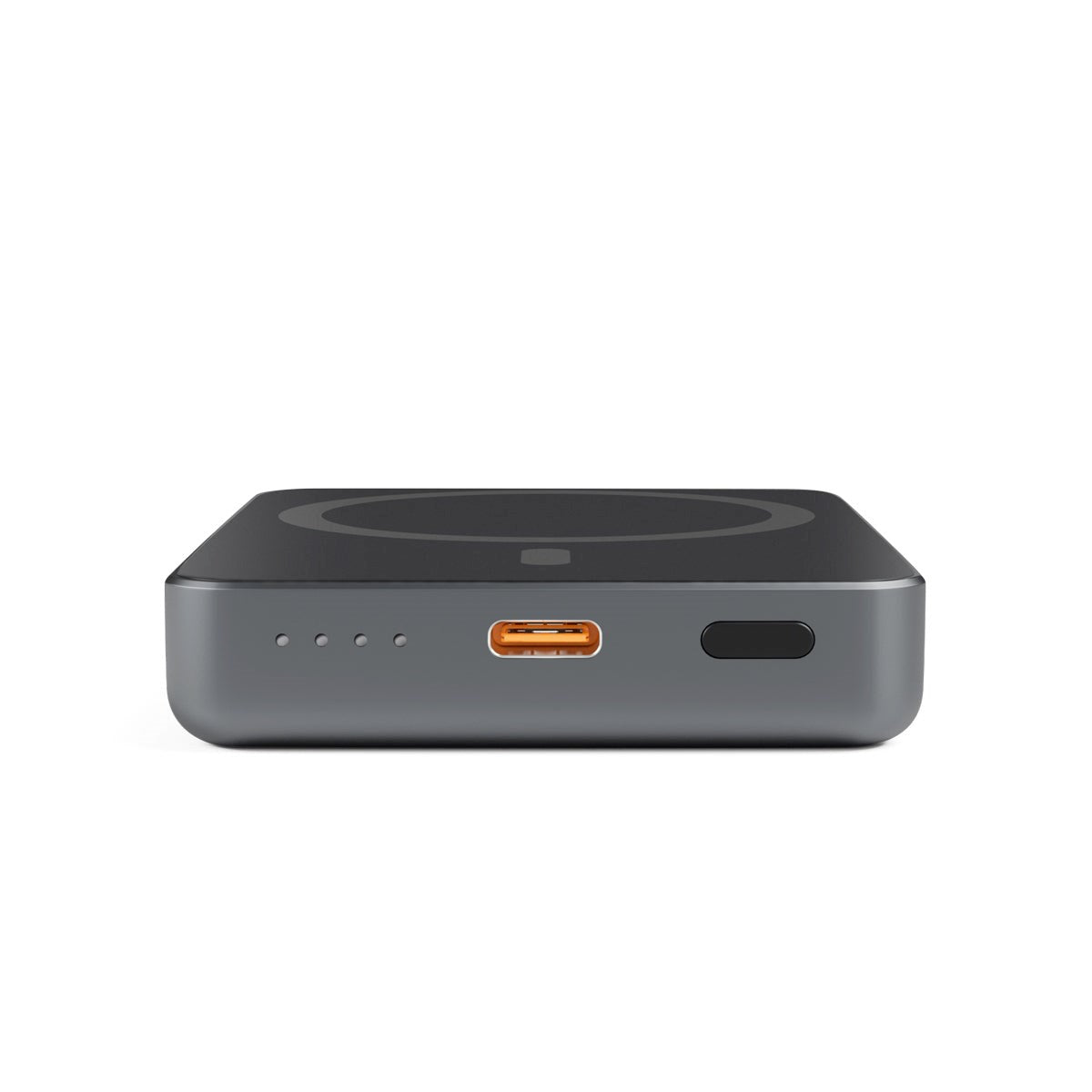Epico Mag+ 20W Aluminium Magnetisk Powerbank 5.000 mAh m. USB-C Kabel - MagSafe Kompatibel - Grå