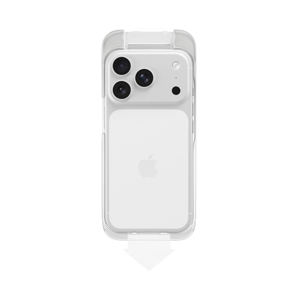 iPhone 18 Pro Epico Privacy AntiReflective Glass 3D Skærmbeskyttelsesglas m. Installationsramme - Gennemsigtig