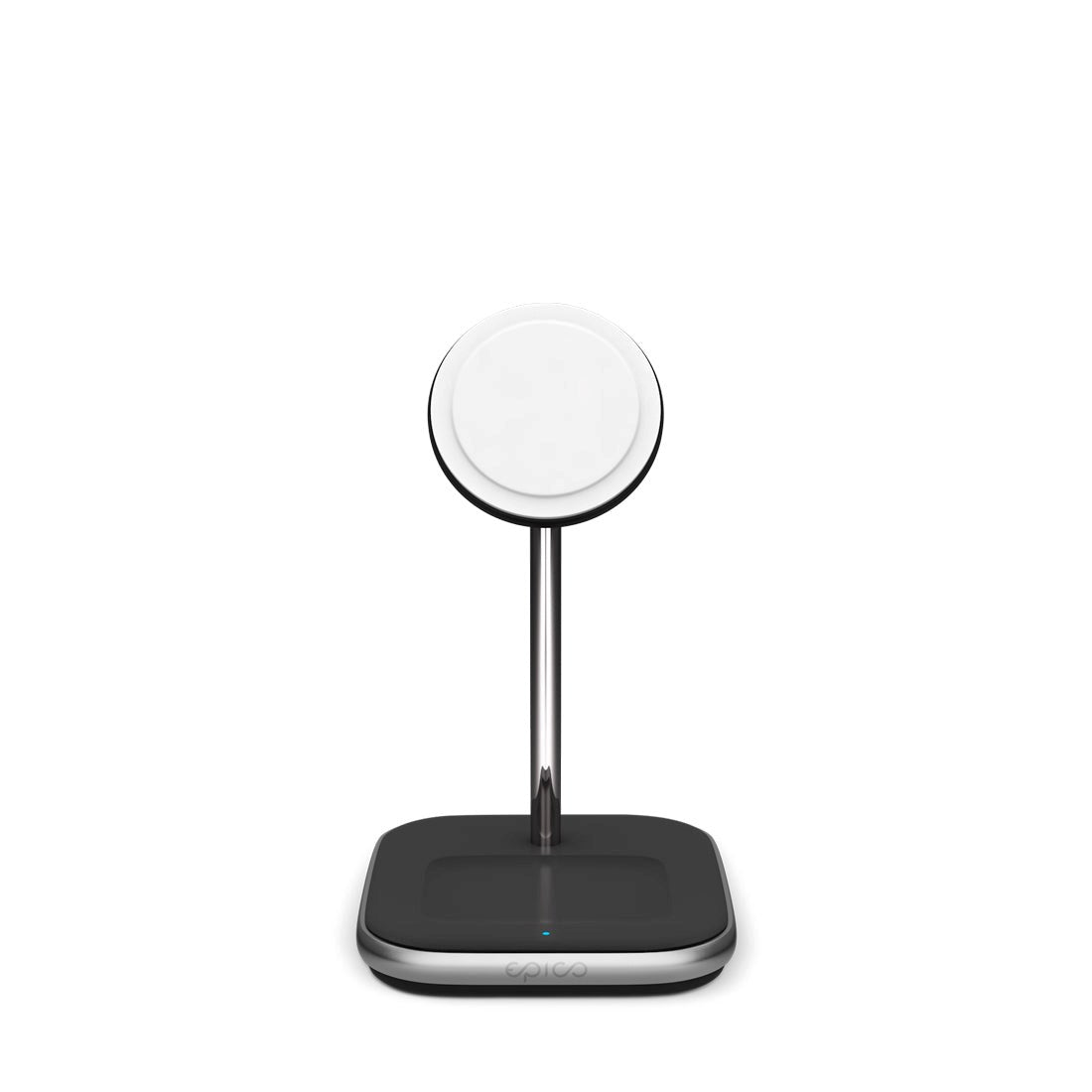 Epico Magnetisk 2-i-1 Trådløs Oplader Stand 15W m. Vægoplader PD 20W - MagSafe Kompatibel - Sort