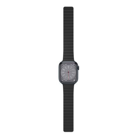 Apple Watch (38/40/SE/41/42mm) Epico Magnetisk Silikone Rem - Sort / Blå
