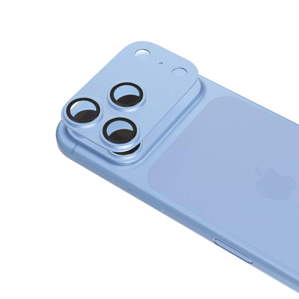 iPhone 18 Pro Epico Aluminium Kameralinsebeskyttelse - Blå