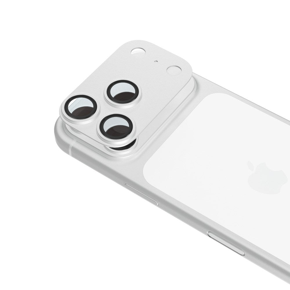 iPhone 18 Pro Epico Aluminium Kameralinsebeskyttelse - Sølv