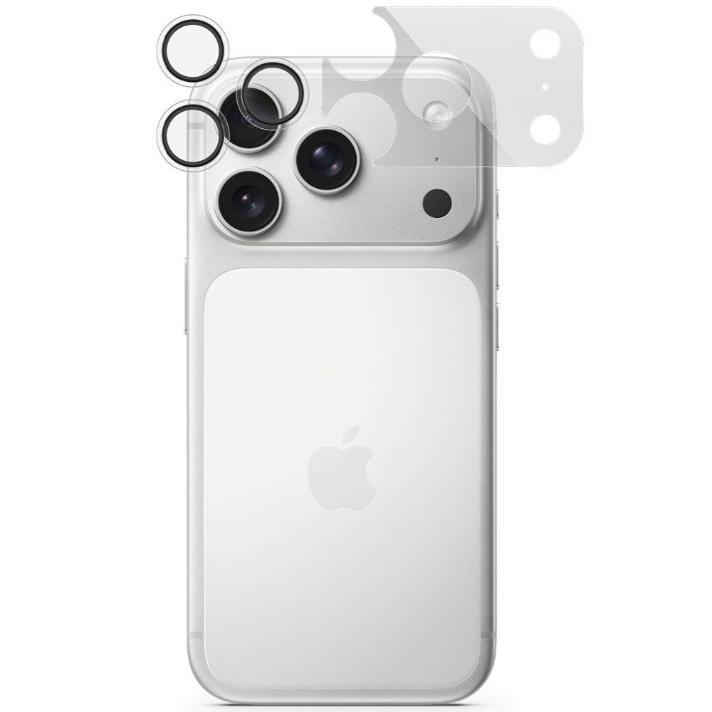 iPhone 18 Pro Max Epico Kameralinsebeskyttelse m. Et-Trins Applikator - Gennemsigtig