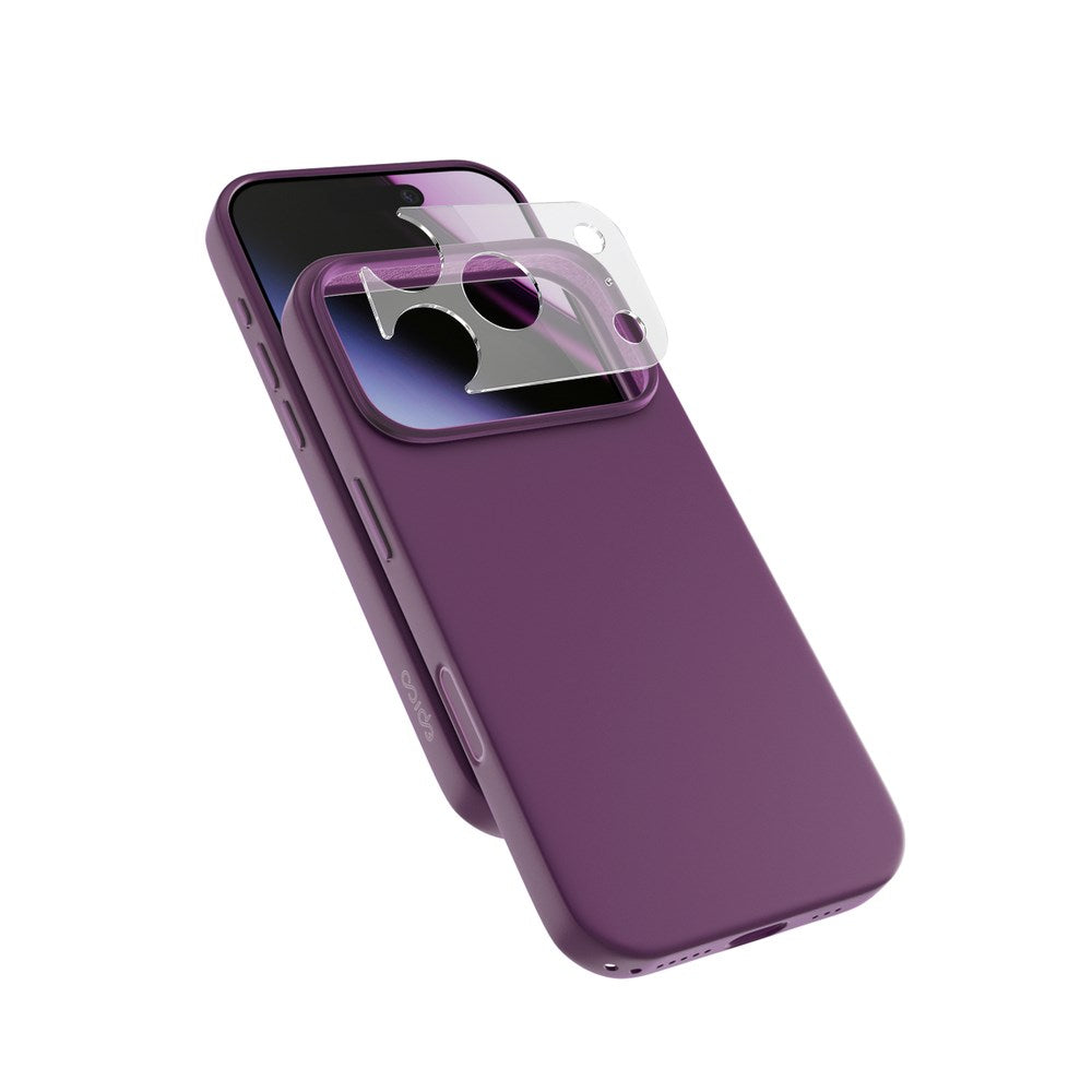 iPhone 18 Pro / 17 Pro Epico Silicone Pro Mag+ Cover m. Kamerabeskyttelse - MagSafe Kompatibel - Lilla