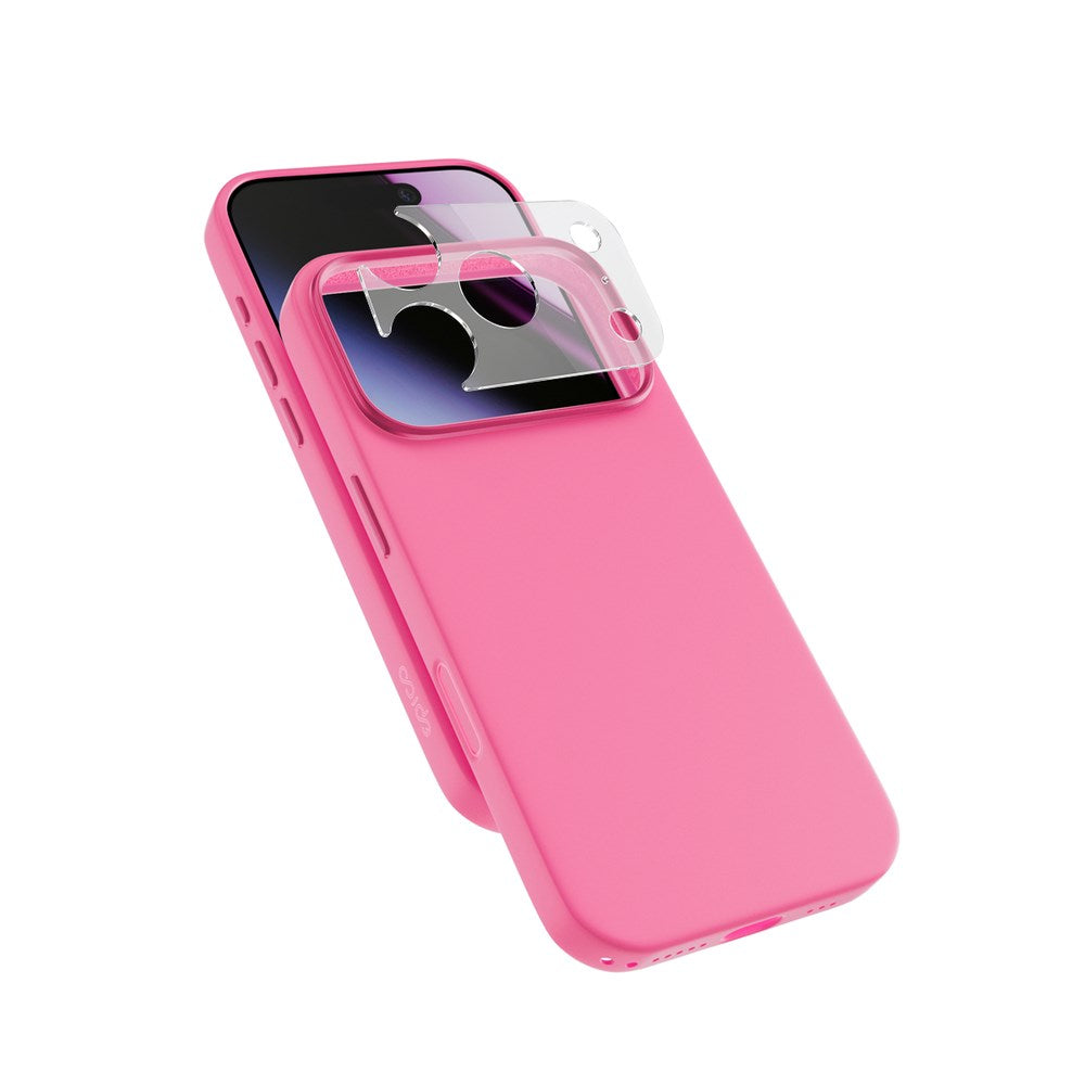 iPhone 18 Pro Max / 17 Pro Max Epico Silicone Pro Mag+ Cover m. Kamerabeskyttelse - MagSafe Kompatibel - Lyserød