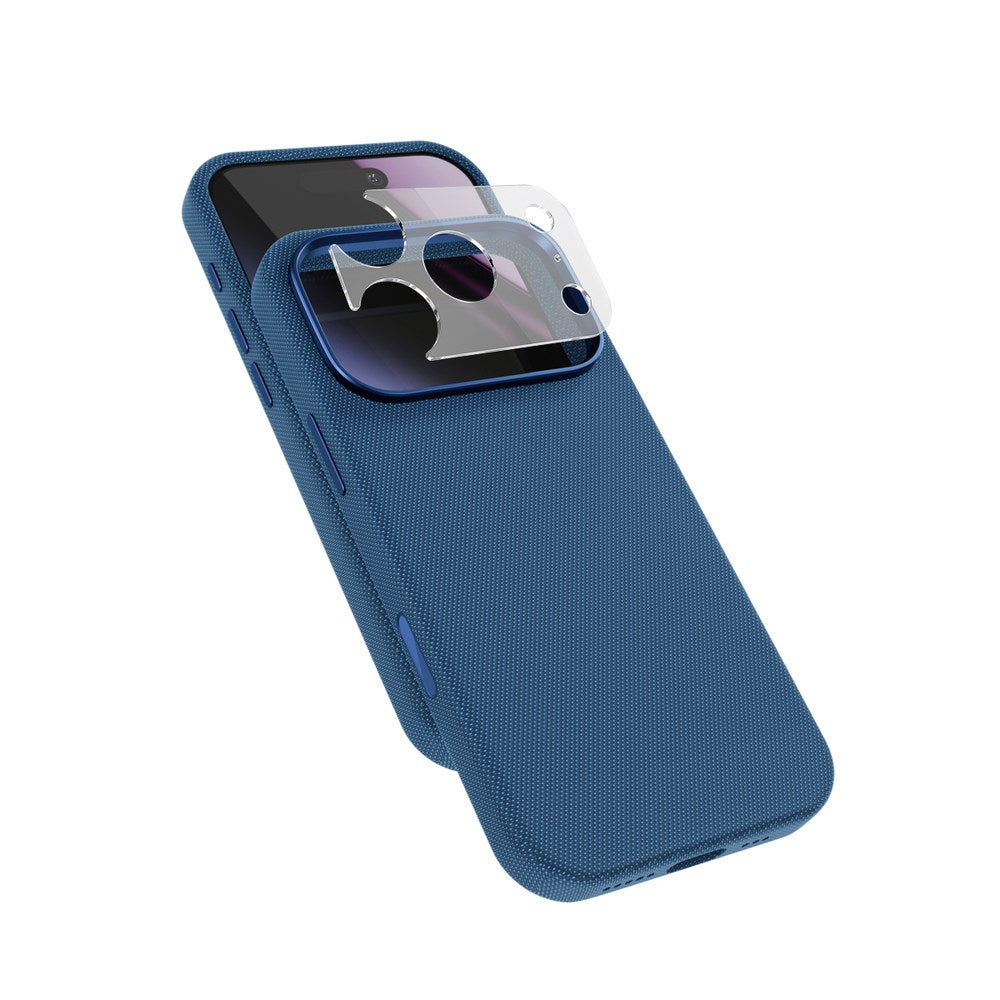 iPhone 18 Pro / 17 Pro Epico SolidWoven Pro Mag+ Cover m. Kamerabeskyttelse - MagSafe Kompatibel - Blå