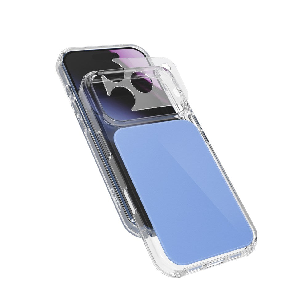 iPhone 18 Pro Max / 17 Pro Max Epico Tile Mag+ Cover m. Kamerabeskyttelse - MagSafe Kompatibel - Blå