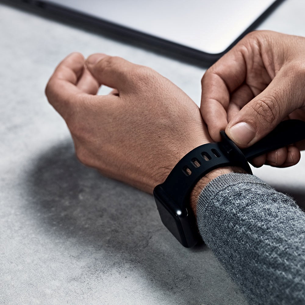 Apple Watch (38/40/SE/41/42mm) Epico Silikone Rem - Blå