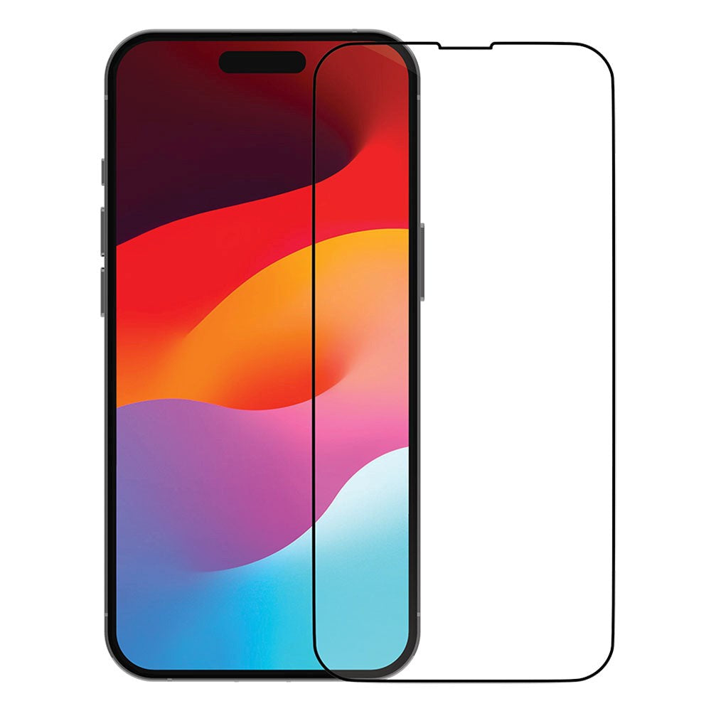 iPhone 15 dbramante1928 Eco-Shield Skærmbeskyttelse m. Monteringsramme - Sort Kant