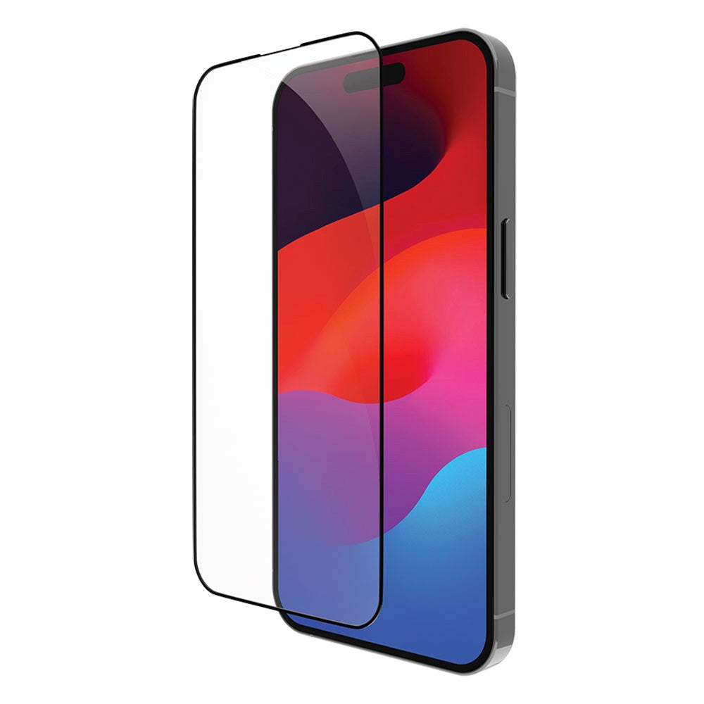 iPhone 15 Pro dbramante1928 Eco-Shield Skærmbeskyttelse m. Monteringsramme - Sort Kant