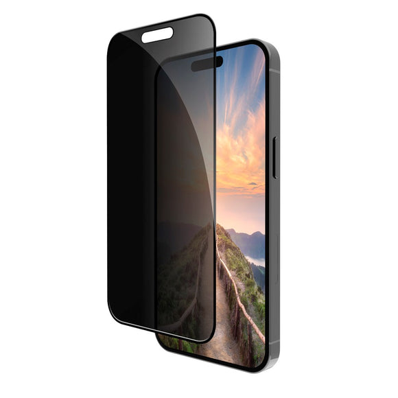 iPhone 16 dbramante1928 Eco-Shield Privacy Skærmbeskyttelse m. Monteringsramme - Sort Kant