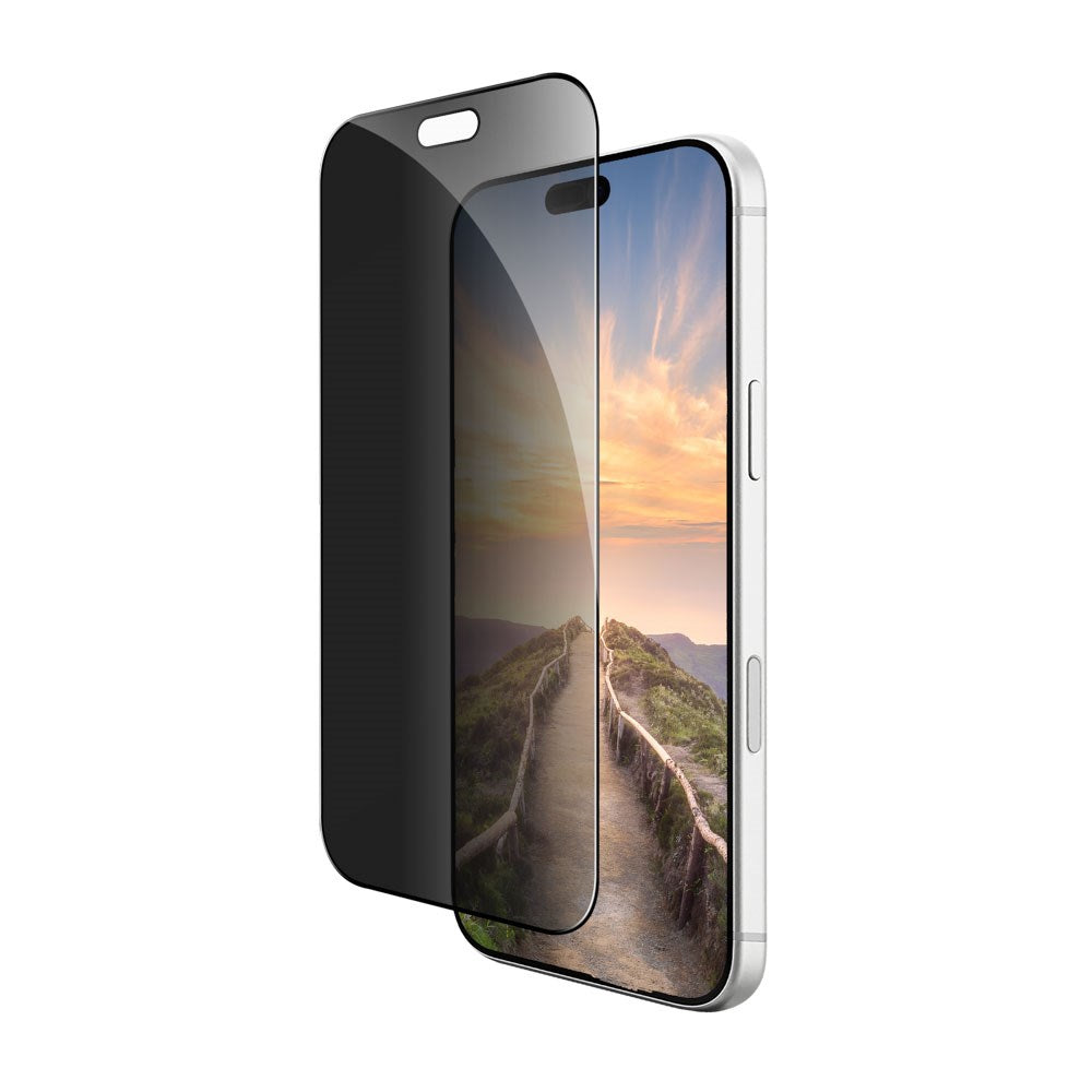 iPhone 18 Pro dbramante1928 Eco-Shield Privacy Skærmbeskyttelse m. Monteringsramme - Gennemsigtig