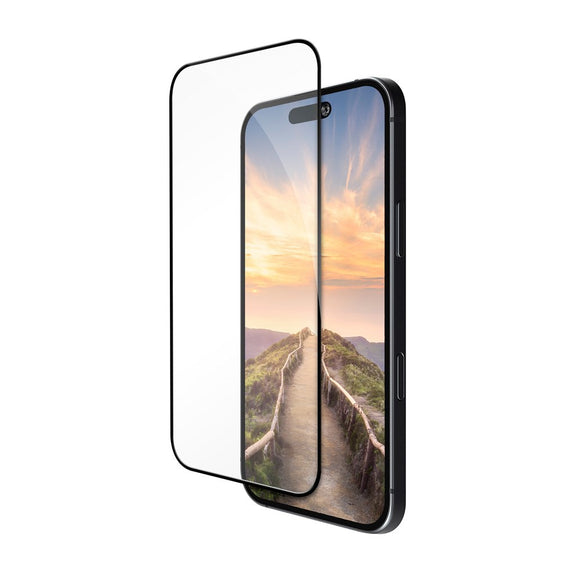 iPhone 17 / 16 Pro dbramante1928 Eco-Shield Skærmbeskyttelse m. Monteringsramme - Sort Kant