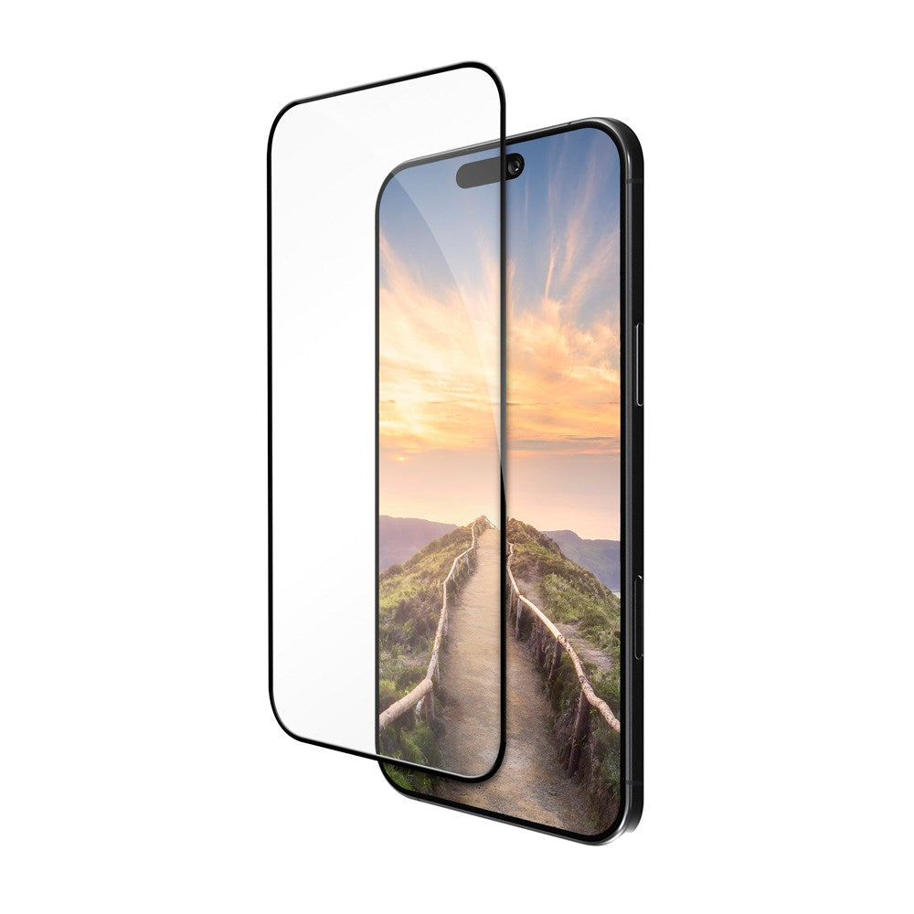 iPhone Air dbramante1928 Eco-Shield Skærmbeskyttelse m. Monteringsramme - Sort Kant
