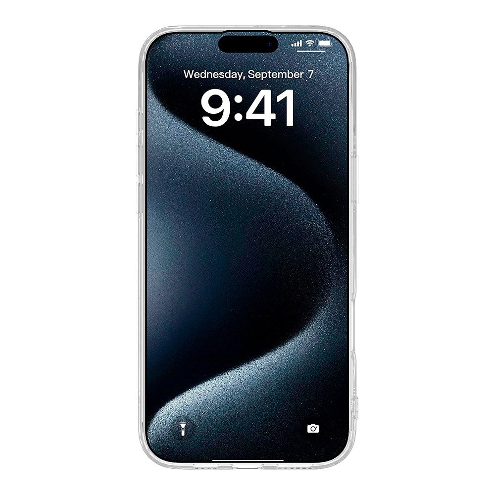 eSTUFF iPhone 16 INFINITE VIENNA Fleksibelt Plastik Cover - 100% Genbrugsplastik - Gennemsigtig