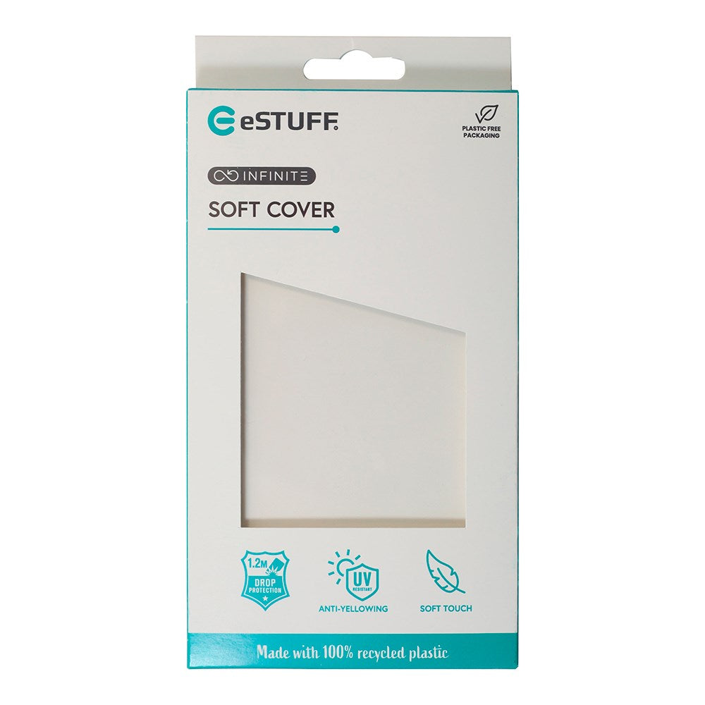 eSTUFF iPhone 16 INFINITE VIENNA Fleksibelt Plastik Cover - 100% Genbrugsplastik - Gennemsigtig