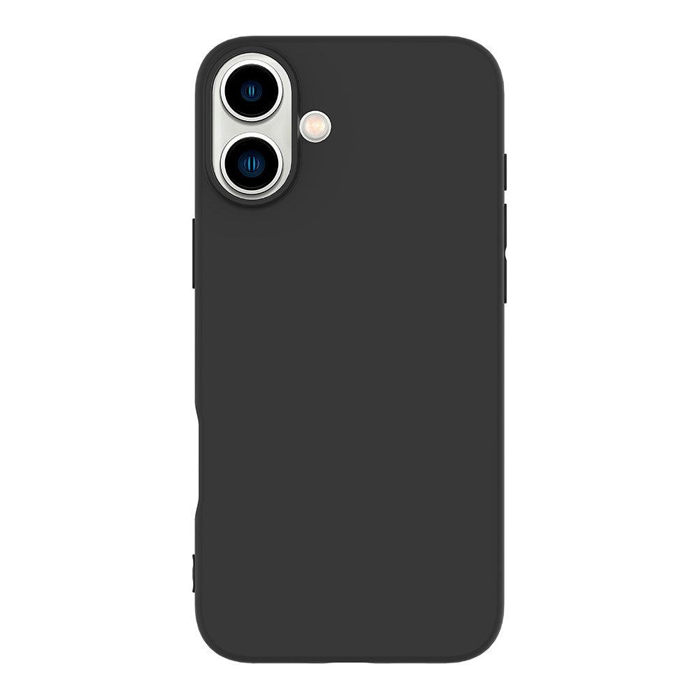 eSTUFF iPhone 16 Plus INFINITE VIENNA Fleksibelt Plastik Cover - 100% Genbrugsplastik - Sort