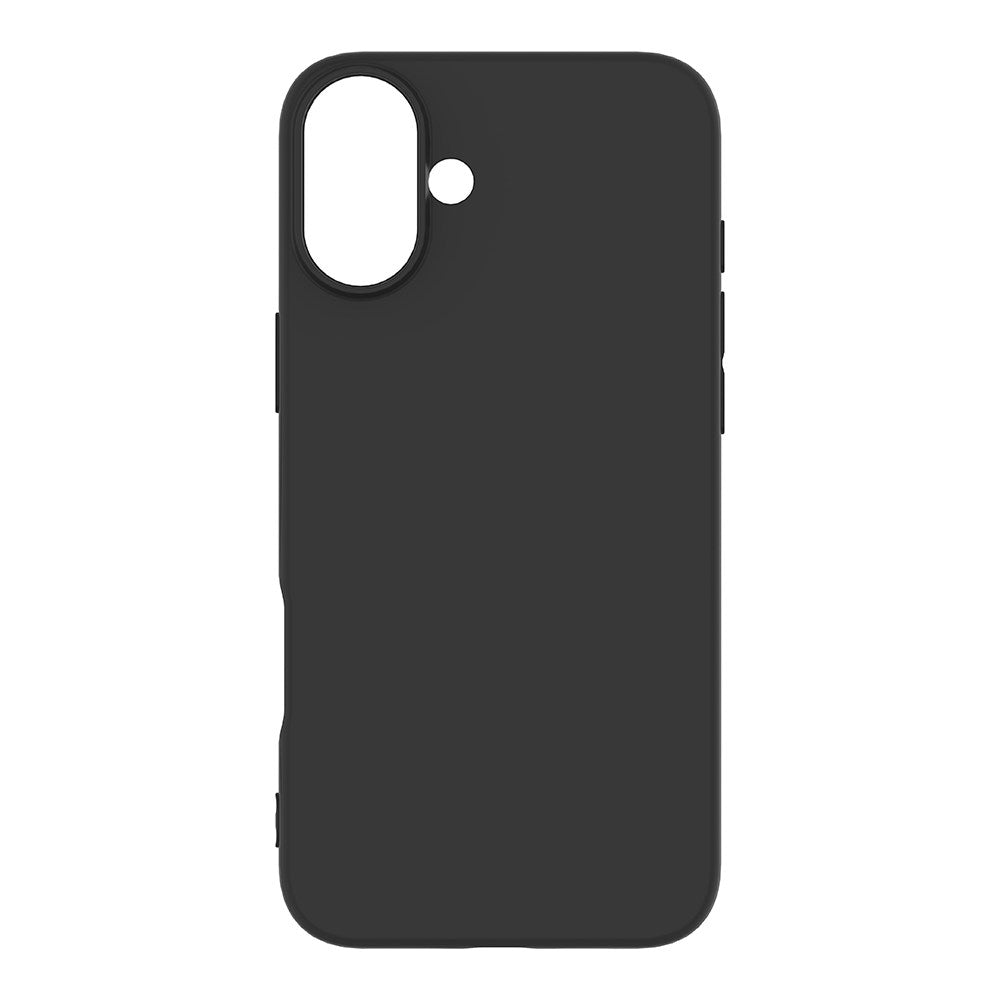 eSTUFF iPhone 16 Plus INFINITE VIENNA Fleksibelt Plastik Cover - 100% Genbrugsplastik - Sort