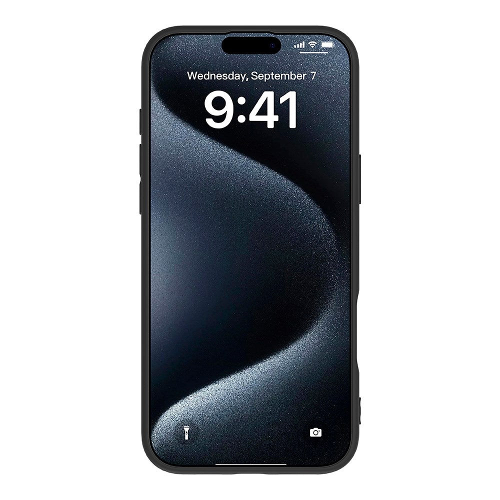 eSTUFF iPhone 16 Pro INFINITE VIENNA Fleksibelt Plastik Cover - 100% Genbrugsplastik - Sort