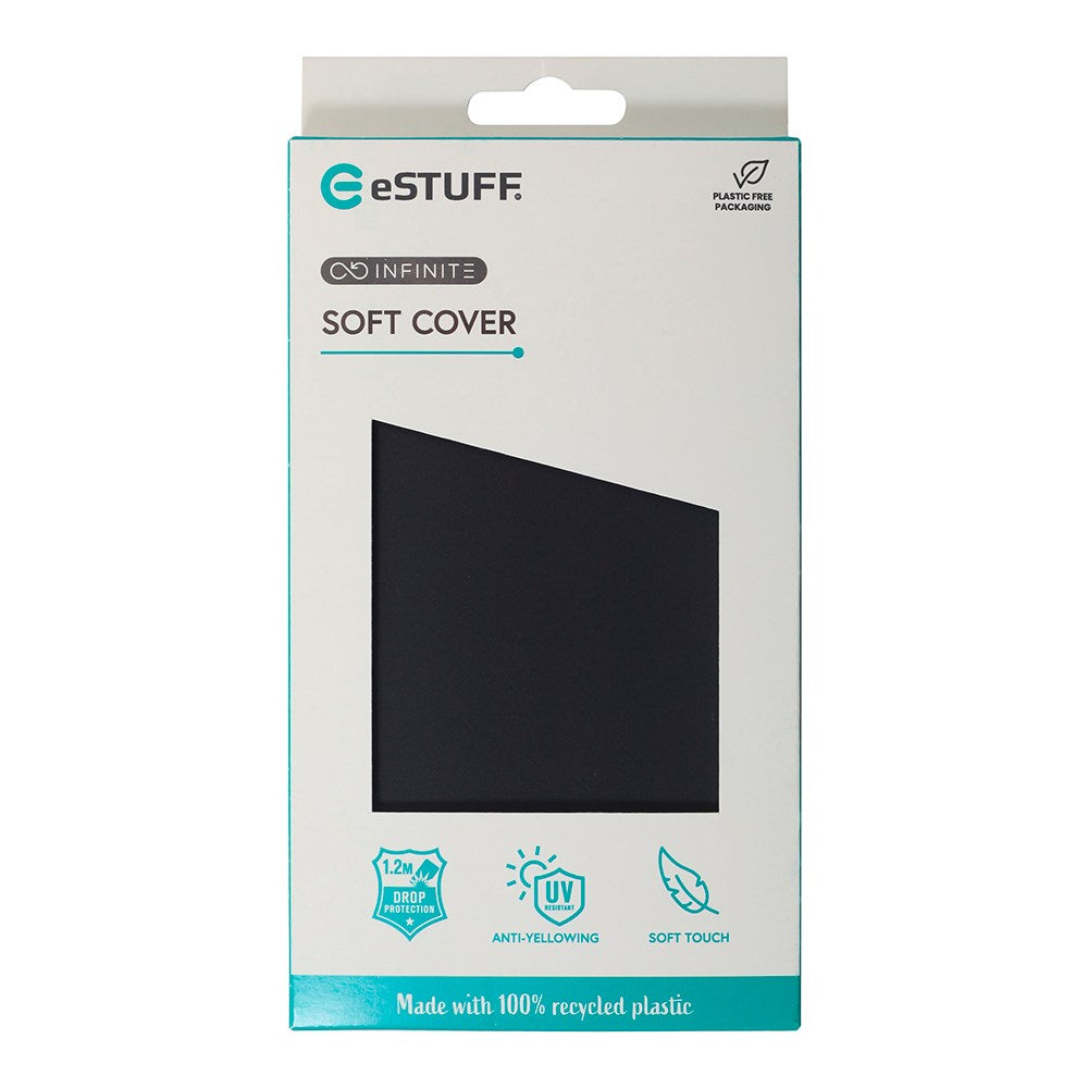 eSTUFF iPhone 16 Pro Max INFINITE VIENNA Fleksibelt Plastik Cover - 100% Genbrugsplastik - Sort