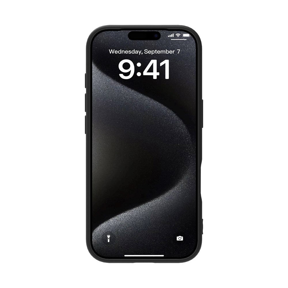 eSTUFF iPhone 17 INFINITE VIENNA Fleksibelt Plastik Cover - 100% Genbrugsplastik - Sort